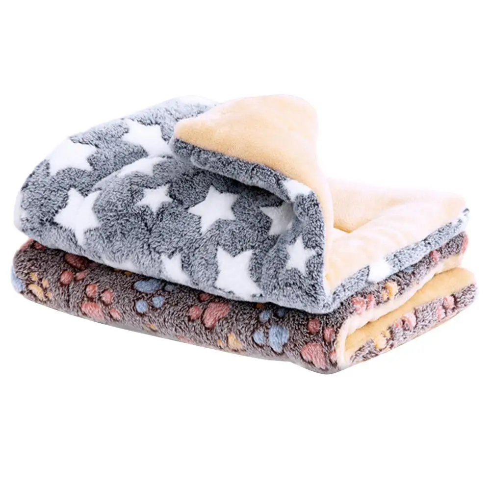 Square Dog Bed Flannel Double-sided Pet Beds For Little Medium Large Pets Super Soft Winter Warm Sleeping Mats For Dogs Cats