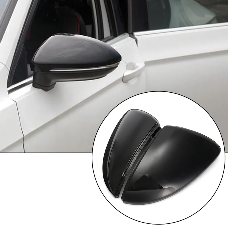 2pcs Car Left And Right Rearview Mirror Housing Cover For Volkswagen Golf 7