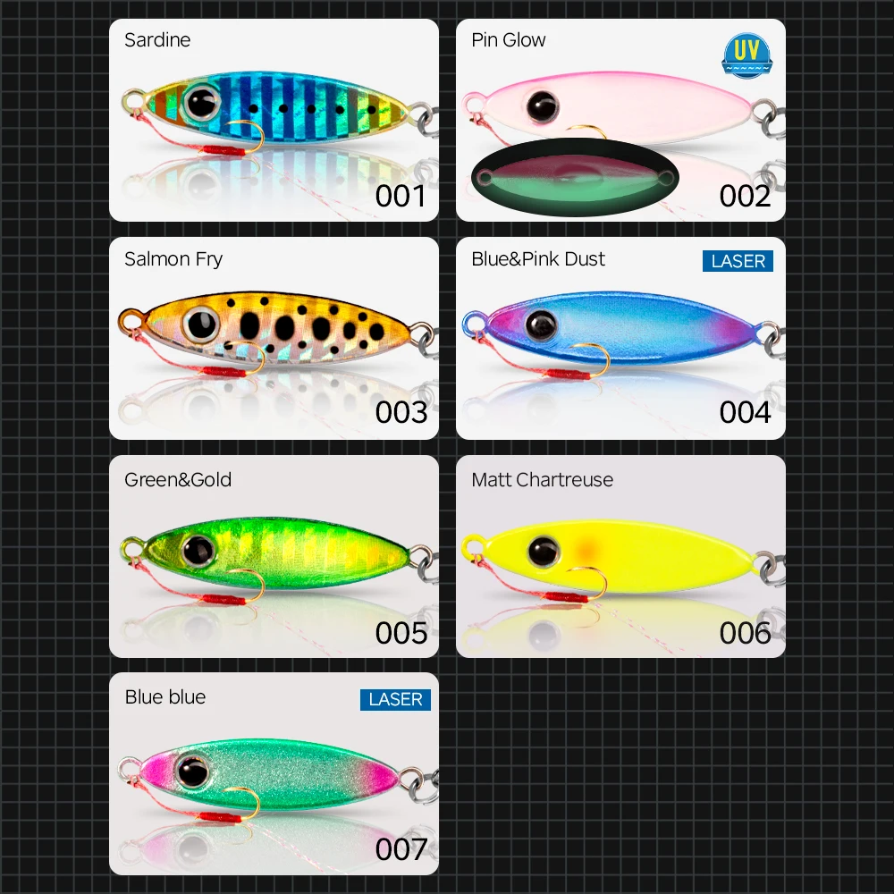 Hunthouse SeaRide Micro Jig Señuelo hundimiento lento para trucha - imagen 5