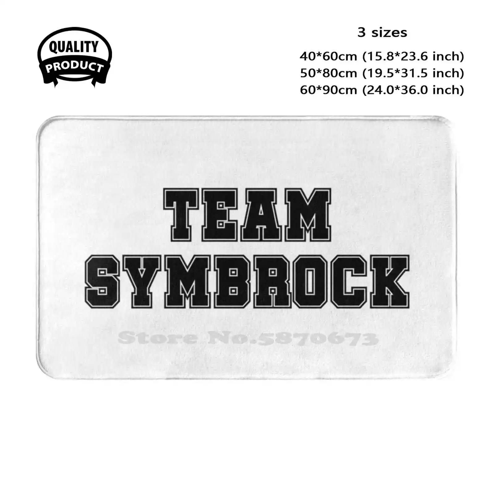 Team Symbrock ( Black ) Soft Cushion Home Carpet Door Mat Car Rug Team Symbrock Shipper Symbiote Eddie Brock Movies Movie Ships