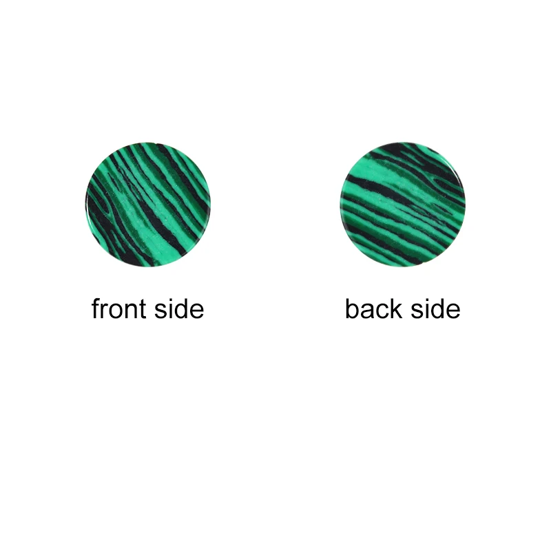 30/20/10pcs/bag Natural Stone 6-22mm Round Flat Strips Turquoise Malachite Spacers For DIY Jewelry Making Bracelet Accessories