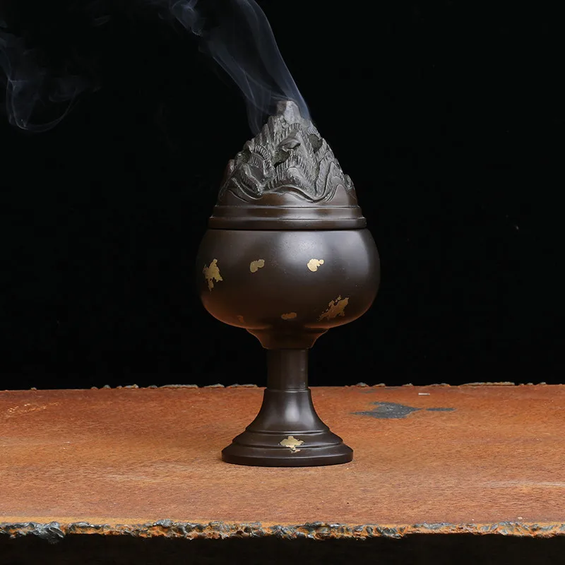 Pure Copper Incense Burner Household Indoor Sandalwood Agarwood Incense Incense Burner incense holder