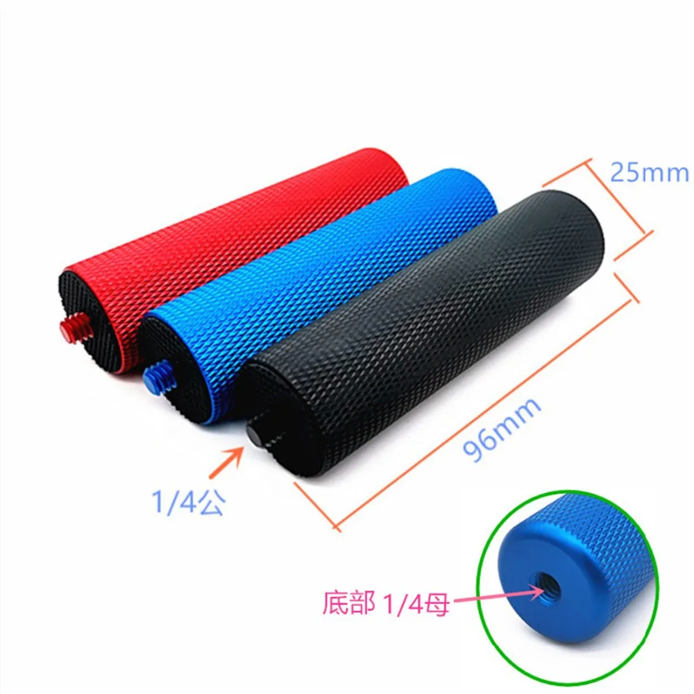 BGNing 1/4'' Zoll Metallgriff Handgriff Stabilisator Stativ Stick für LED-Blitzlicht Unterstützung Video Halter SLR DSLR Action Kamera – Detail 1