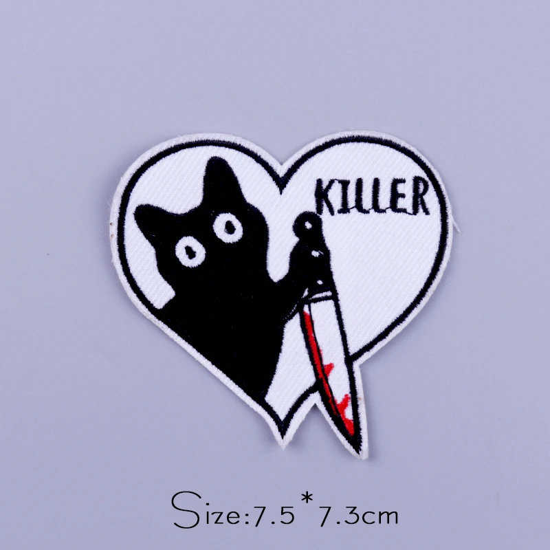 Cartoon Tier Eisen Auf Patch Auf Kleidung Gestickte Patches Für Kleidung Thermoadhäsive Patches Katze Dinosaurier Patch Kleidung Abzeichen – Detail 23