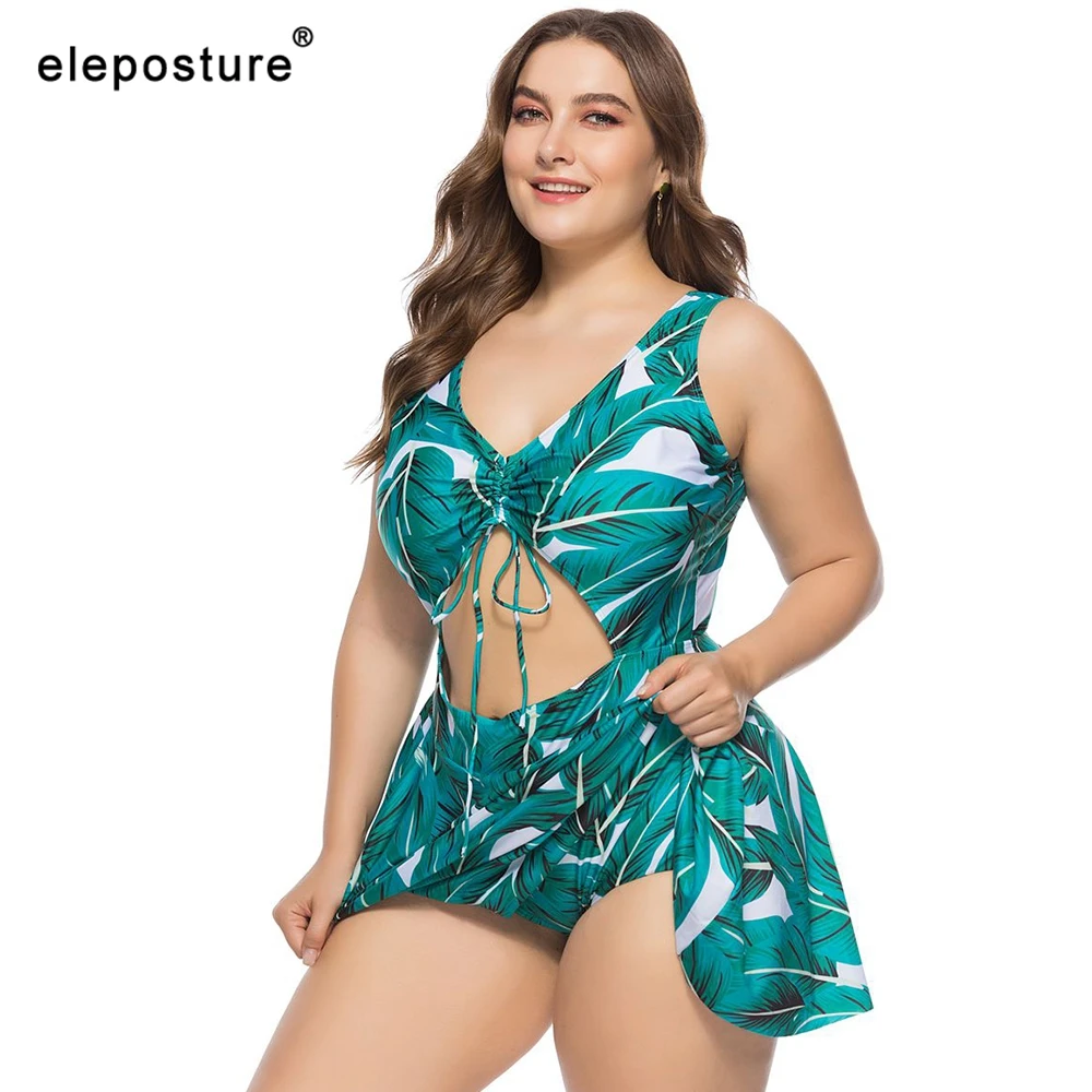 Plus Size Swimwear Women 2022 New Sexy One Piece Swimsuit Female Large Size Bathing Suits Skirt Summer Beach Wear Swim Lady 5XL