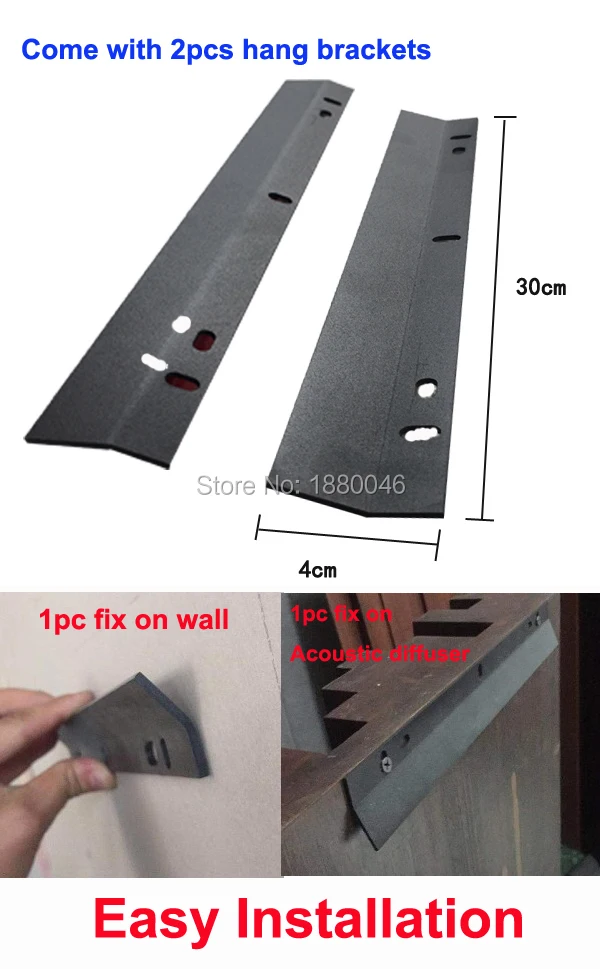 2024 Singapura, AS 2 buah/kotak Diffuser akustik kayu aula profesional 120x60x7cm Desain Panel dinding kayu untuk ruang Hifi, Studio