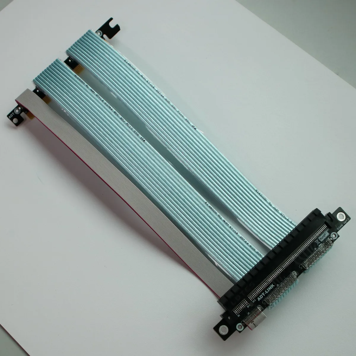 ADT-link PCI-E X16 4.0 كابل تمديد بطاقة الرسومات كامل السرعة مستقرة ITX A4 الهيكل المزدوج التوافق العكسي PCIe 16x