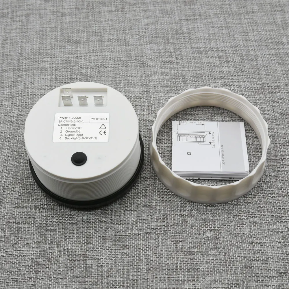 Custom 12V 24V Car tachometer Digital Tacho meter 6000 RPM Marine RPM Meters With Hourmeter 85MM Car Gauge With M16 M18 Sensor