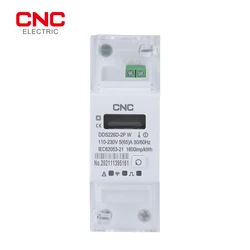 CNC DDS226D-2P WIFI Single Phase 65A Din Rail Smart Energy Meter timer Power Consumption Monitor kWh Meter Wattmeter 110V 220V