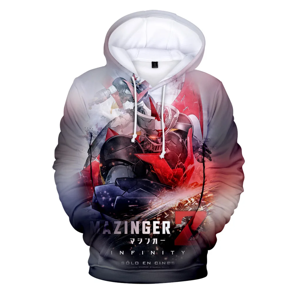 2021 New 3D Print Mazinger Z Hoodies Men/Women High Quality Fashion Loose Sweatshirt Game Streetwear