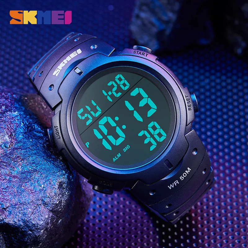 SKMEI New Electronic Clock Men Sports Watches Waterproof LED Digital Watch Man Chronos Countdown Men\'s Watch Relogio Masculino