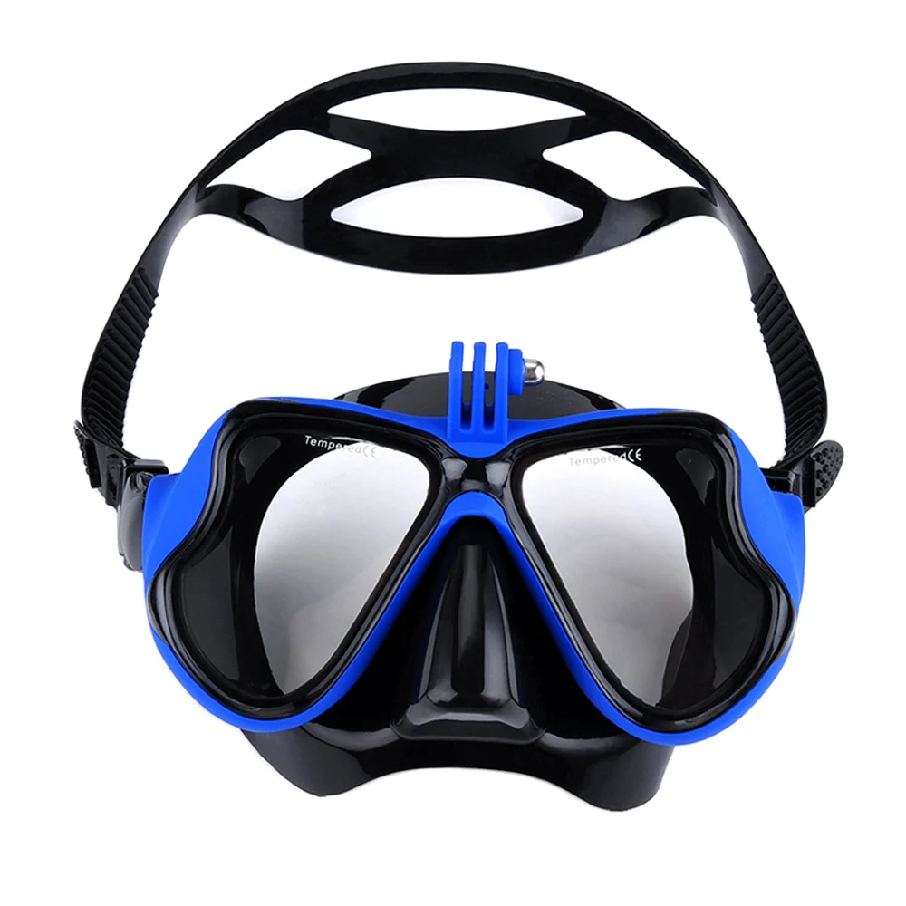 JoyMaySun Maschera subacquea professionale Fotocamera Maschera subacquea Occhialini da nuoto Snorkel Supporto per fotocamera per immersioni