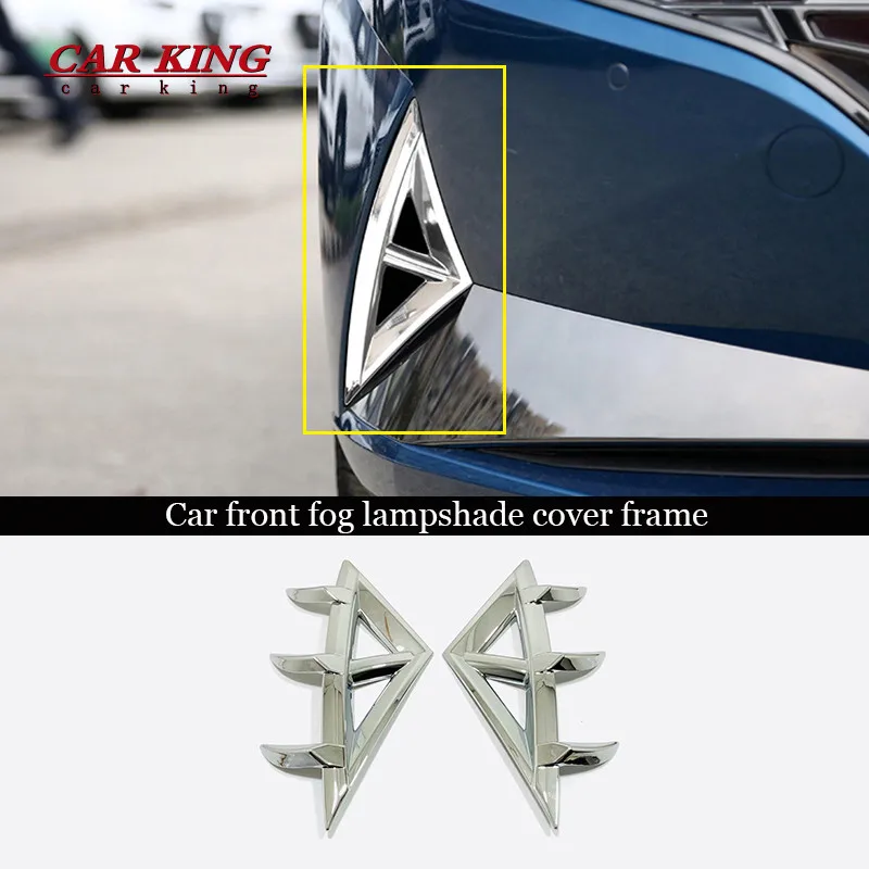 

For Hyundai Elantra CN7 2020 2021 2022 Accessories ABS Chrome Car front fog lampshade cover frame Cover Trim Sticker Car Styling