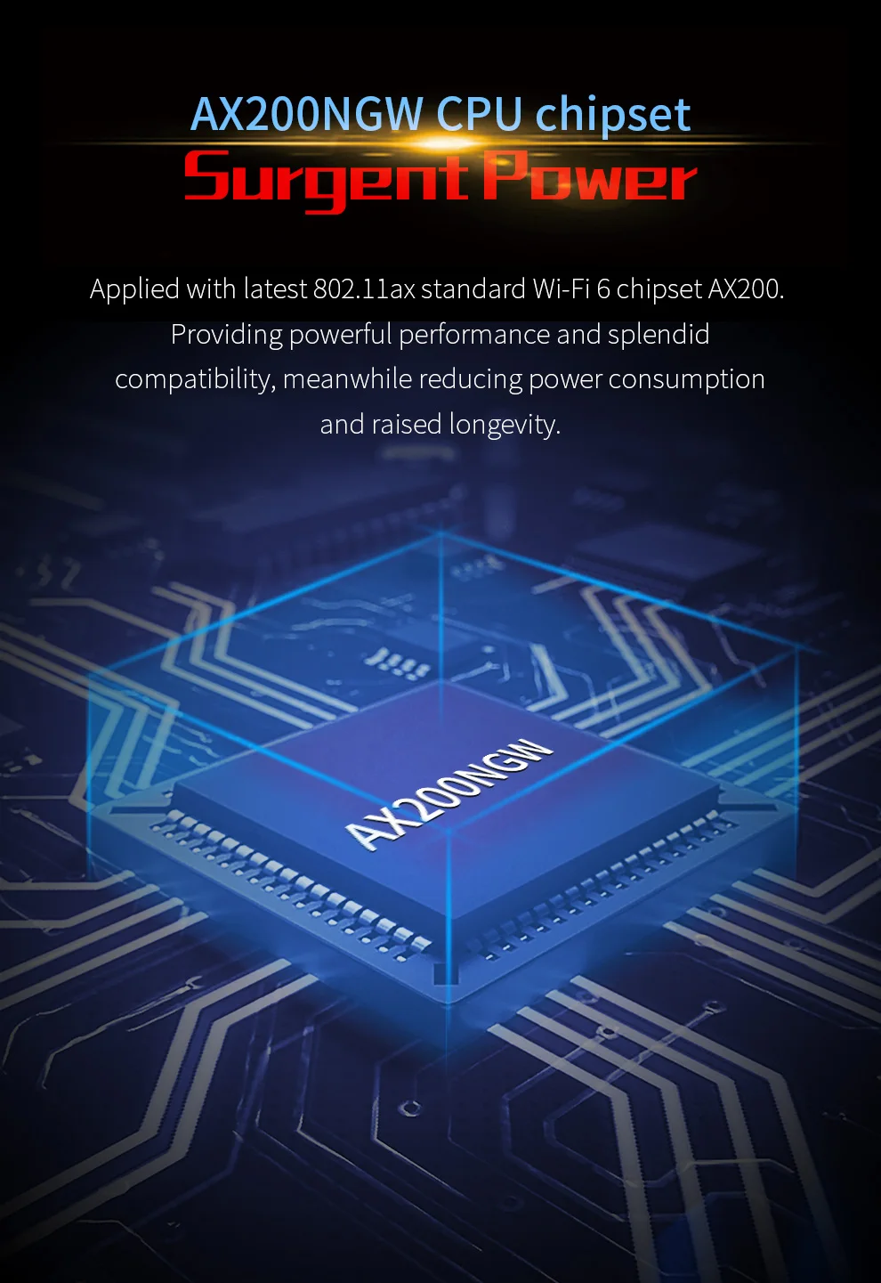 Dual Band 2.4/5GHz 3000Mbps WiFi-6 AX200 Pro การ์ดเครือข่าย Gigabit 802.11AC/AX BT 5.0 Intel AX200NGW