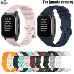 20mm WatchBand Strap For Garmin venu sq /sq2/music Smartwatch Silicone Wristband Bracelet For Xiaomi Haylou LS02 Watchstrap