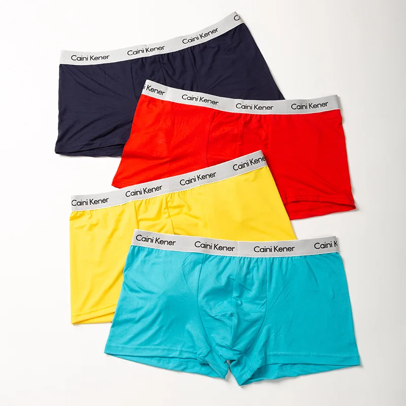 4 pcs/lot Underwear Men Modal Boxers Shorts Men\'s Panties Fashion Breathable Boxershorts Comfortable Underpants boxer homme