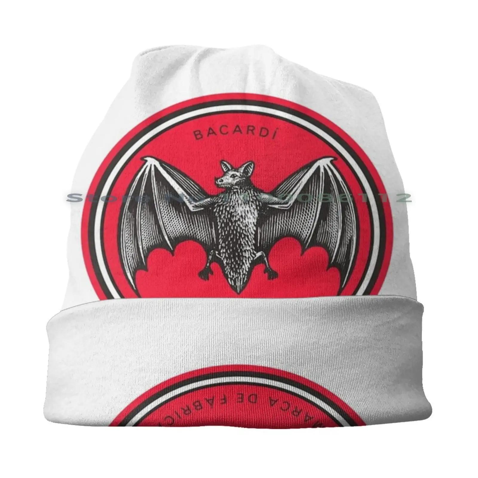 Bacardi Bat Hand-Drawn Beanies Knit Hat Bacardi Bat Hand Drawn Bacardi Marca De Fabrica Rum Brands Brimless Knitted Hat