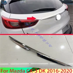 ABS Chrome Rear Trunk Lid Tailgate Door Handle Cover Trim Molding Car Styling For Mazda CX-3 DK 2016-2020 Car Accessories  2018