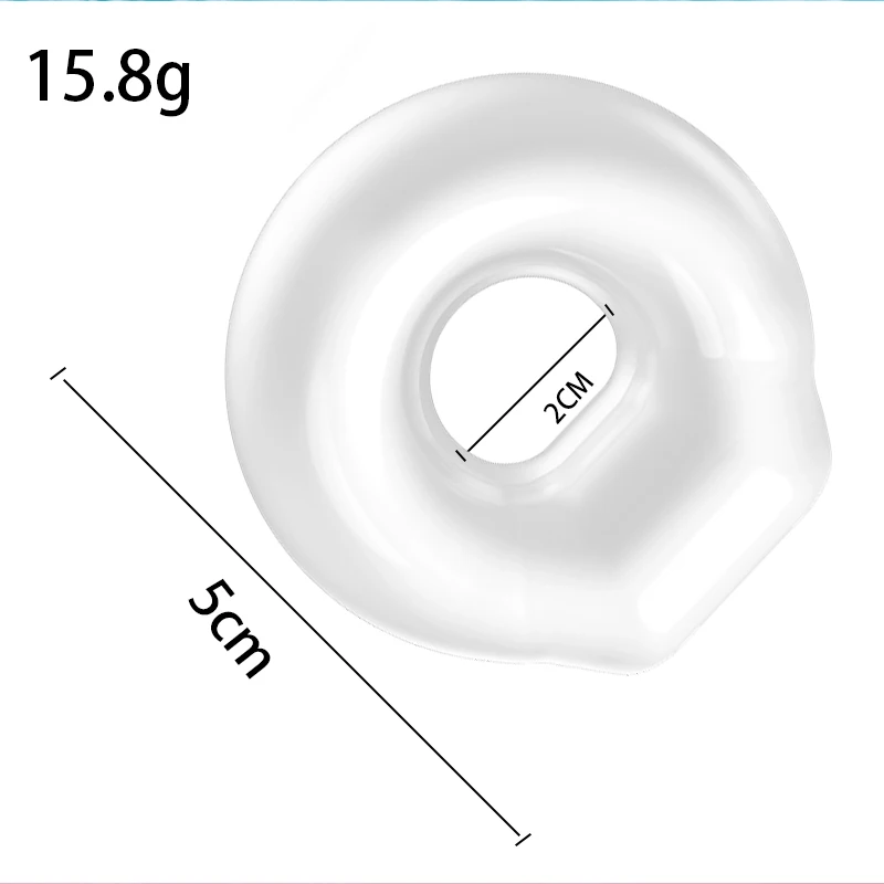 Soft TPE Cock Ring Wheel Male Dealyed Ejaculation Flexible Stay Donuts Masturbator Lock Penis Ring Set Male Supplies