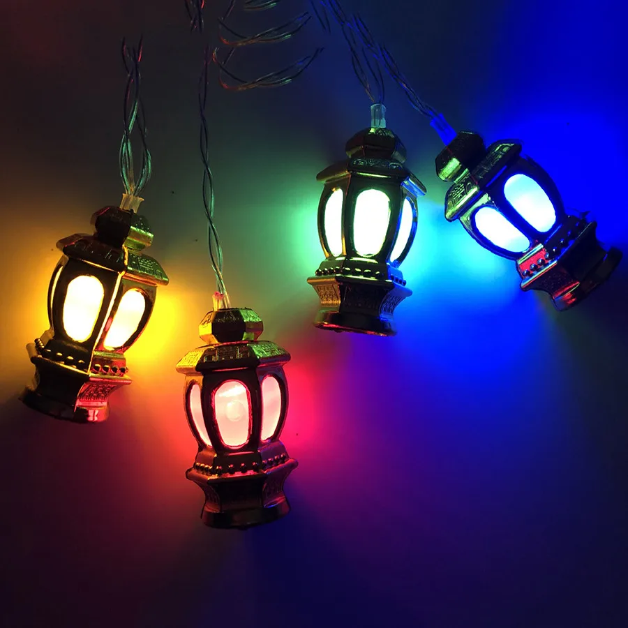 4M 20 LED Ramadan Trang Trí Nhựa Lồng Đèn Cung Điện Lồng Đèn Giáng Sinh Dây Đèn Vòng Hoa Al Ul-fitr Eid Tiệc Lễ Hội nguồn Cung Cấp