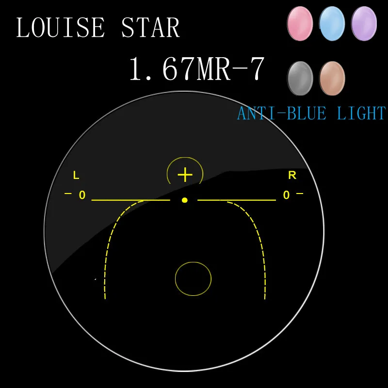 Prescription Lens Refractive Index 1.67 Photochromic Anti-blue Light Aspheric Progressive LensFree-Form MultifocalRadiation lens