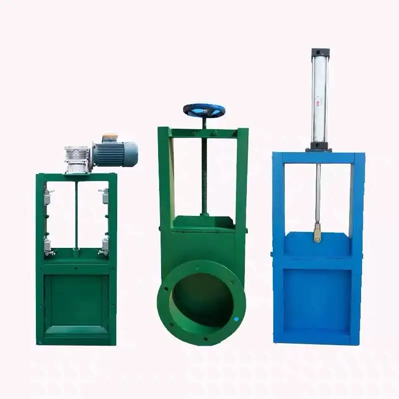 Silo and Bin Bottom Bulk Solid Material Discharging Pneumatic  Flow Control  Slide  Gate  Valve