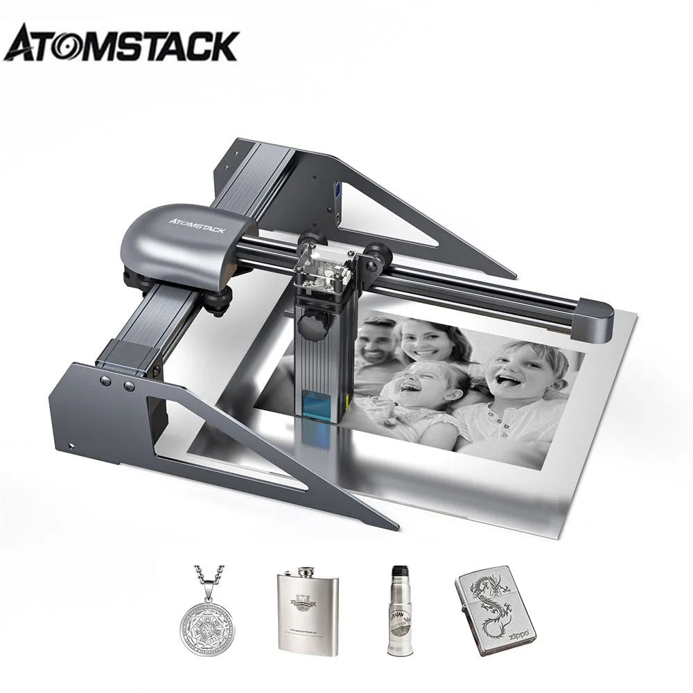 

ATOMSTACK P7 M40 40W Mini Portable Glass Granite Stone Metal Engravies Wood Cutter Laser Engraving Machines