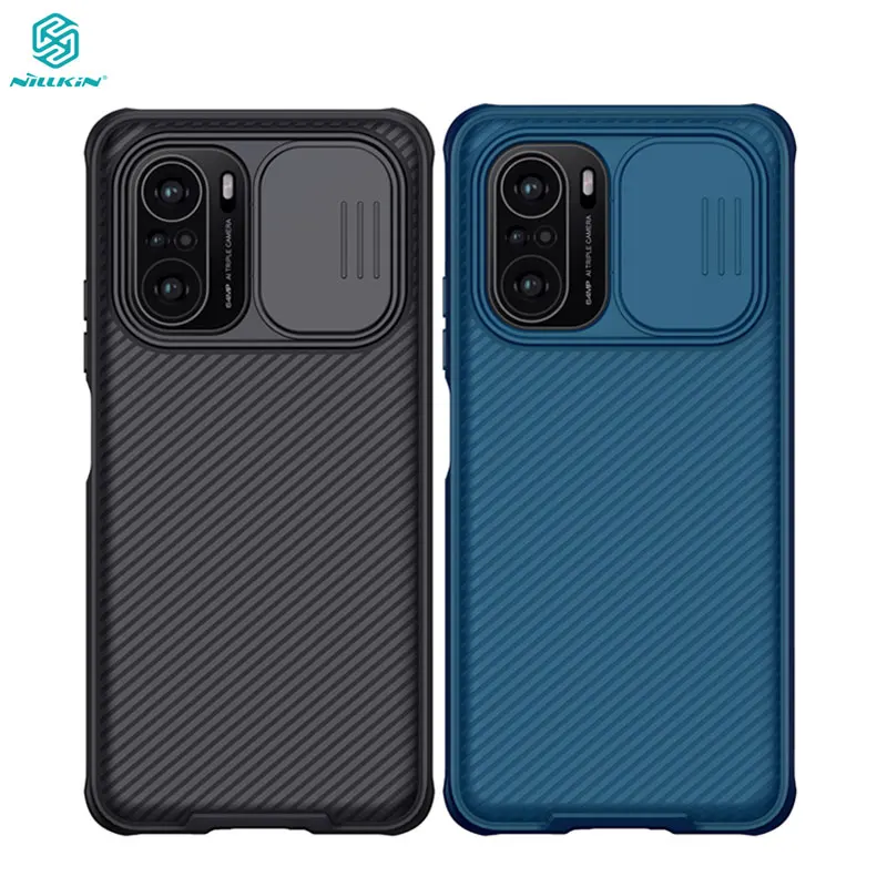 POCO F3 Case Nillkin Slide Protect Lens Camera Protection Case for Xiaomi Pocophone X3 NFC/X3 Pro GT F3 Cover