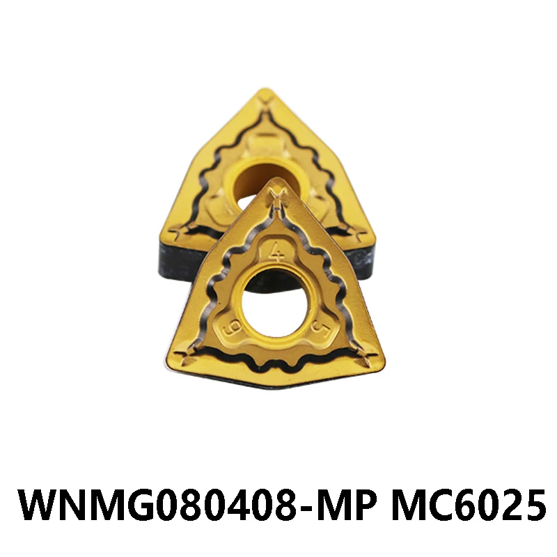 Original WNMG080408-MP MC6025 WNMG 080408 WNMG08 Carbide Inserts Lathe Cutter Turning Tools for Steel