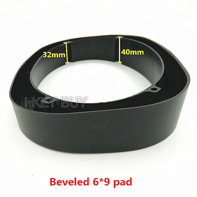2pcs Car Audio Modified 6x9 Inch Speaker Accessories Flat Oval Beveled Waterproof Plastic Pad Washer Installation Depth