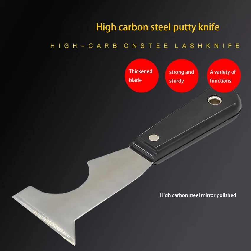 Raspador de cuchillos de masilla, herramienta de eliminación de calafateo, removedor de pintura de cuchillo de Spackle, herramienta de pintores para papel tapiz de madera, raspador de pintura