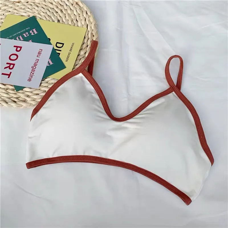 Women Cotton Bra Korean Small Chest Underwear Sex Top Girl Comfort Underwear Women Tube Top Bra Female Sexy Tank Up Bandeau Top