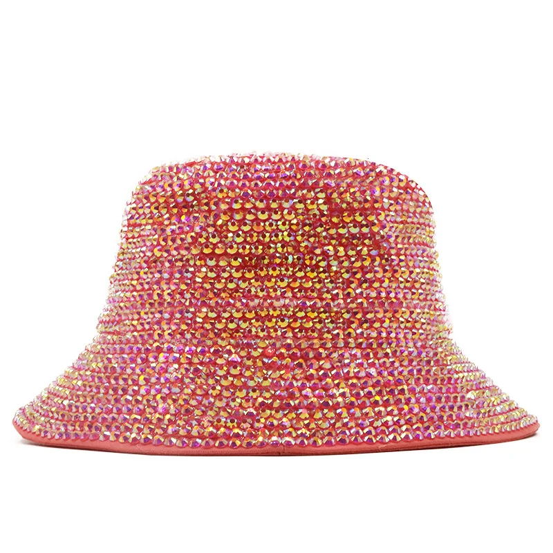 Runde Spitze Strass Perle Fedora handgemachte Strass voller Diamant Hut Männer und Frauen britischen Outdoor hellen Diamant Flash di – Detail 18