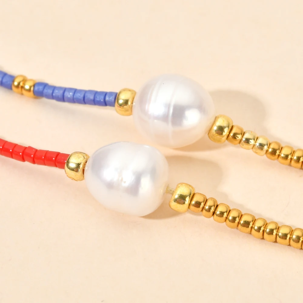 ZMZY Thin Choker Handemade Necklace MIYUKI Beads Natural Pearl Necklaces for Women Girls Gifts Fashion Classic Collar Jewelry