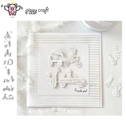 Piggy Craft metalowe matryce do wycinania matryce do wycinania Różne dekoracje dla dzieci Scrapbook papier rzemiosło nóż forma ostrze dziurkacz szablony matryce