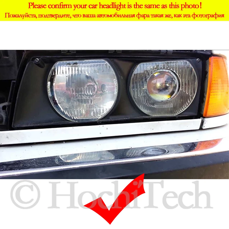 Hight Quality CCFL Angel Eyes Kit Warm White  Ring For BMW E36 3 Series with Euro headlights 1992-1998 Demon Eye