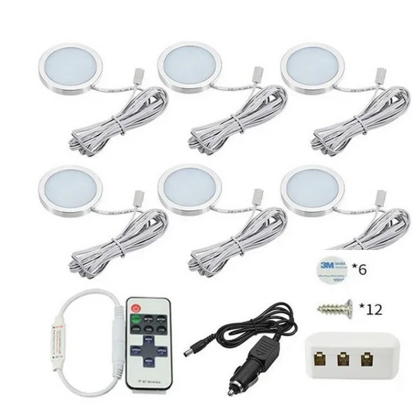 Foco LED blanco cálido para empotrar, luz Interior redonda de 2W para dormitorio, cocina, jardín, iluminación