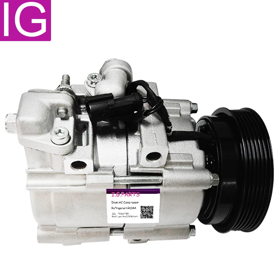 For Car HS18 01-06 Hyundai Santa Fe 2.7L A/C Compressor with Clutch 58183 97701-26300, 9770126300, 97701-39181, 9770139181