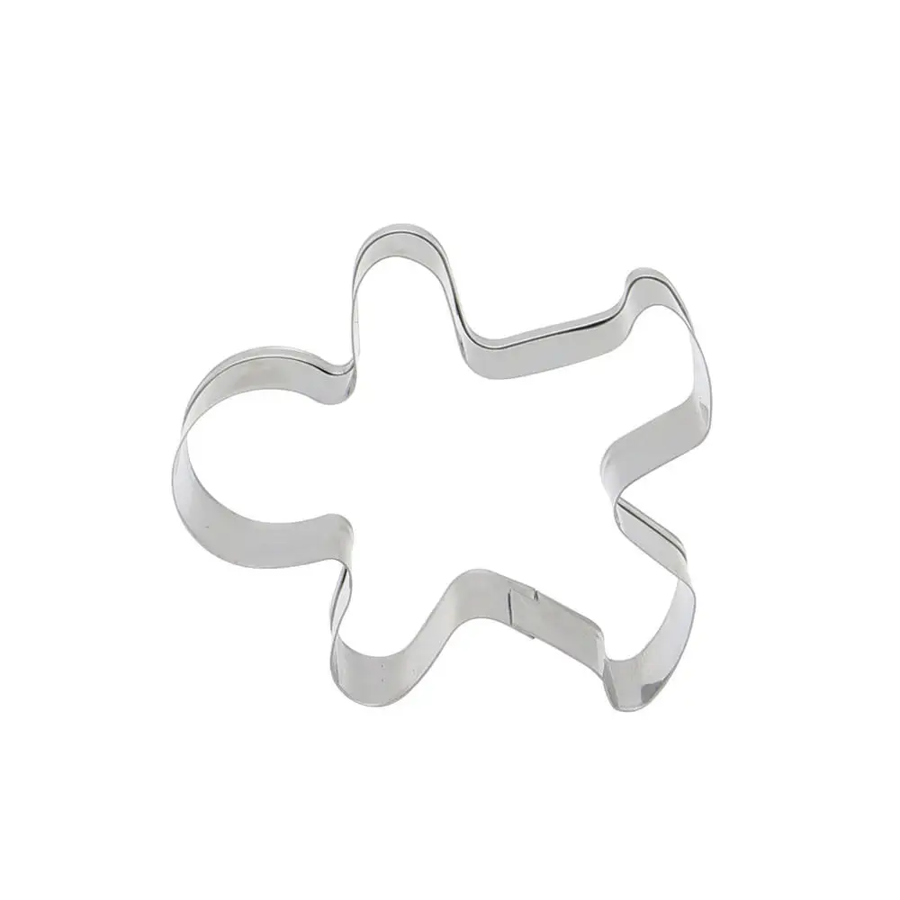 2Pcs Bakeware Christmas Cookie Cutter Tools Aluminium Alloy Gingerbread Men Shaped Biscuit Mold Kitchen Cake Decorating Tools