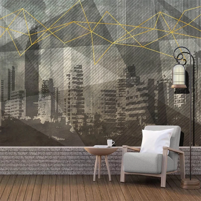 

Custom 3D Wallpaper Mural Geometric City Architectural Landscape Wall Painting Study Living Room Bedroom Background Home Decor