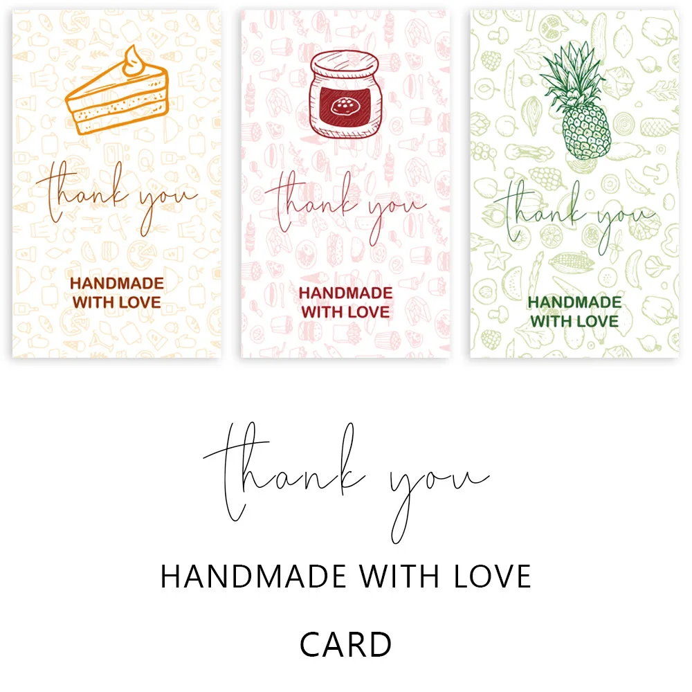 30pcs Thank You For Your Order Card Cake shop thank you card Praise Labels For Small Businesses Decor For Small Shop Gift Packet