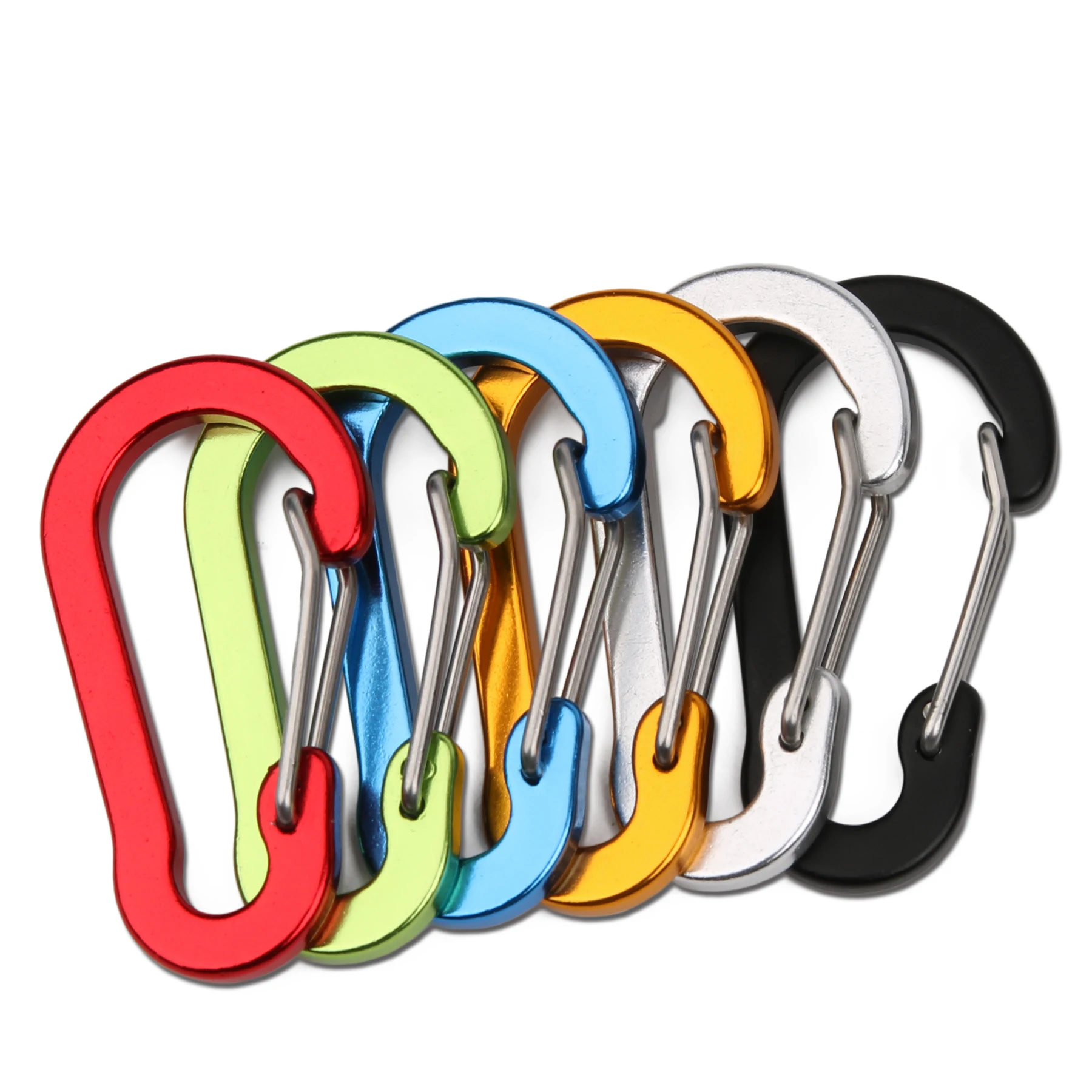 

Small Size 5cm Carabiner Clip Hook Keychain for Outdoor Camping Hiking Fishing