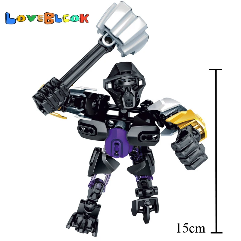 BIONICLE Mini Protector Of Earth Action Figures Robot Building Block Toys Set For Kids Boy Christmas Birthday Gift 44pcs/Set