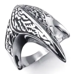 Vintage punk jewelry geometric pattern claw shape men's ring engagement wedding ring