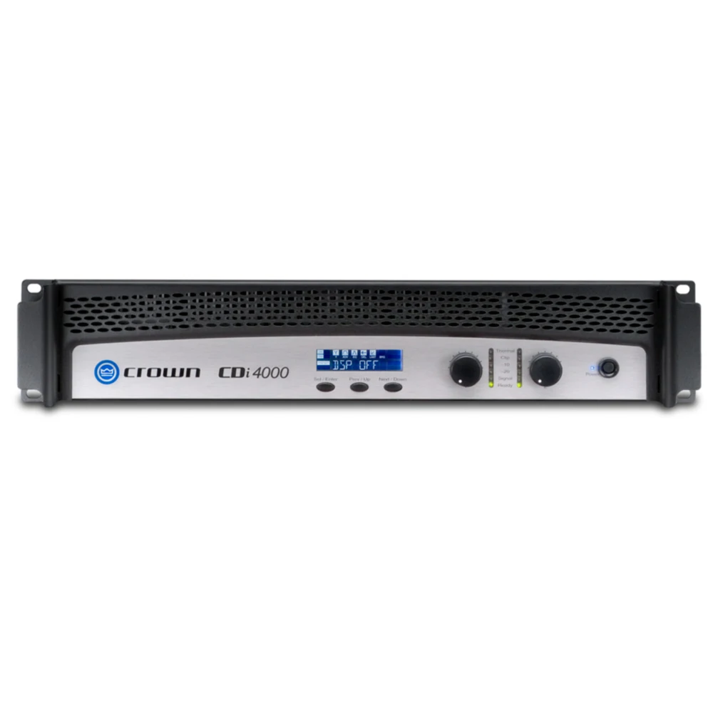 

Crown CDi 4000 2-channel 1200W Power Amplifier, with Onboard DSP, Variable Output Voltages to 70V, User-defined Presets