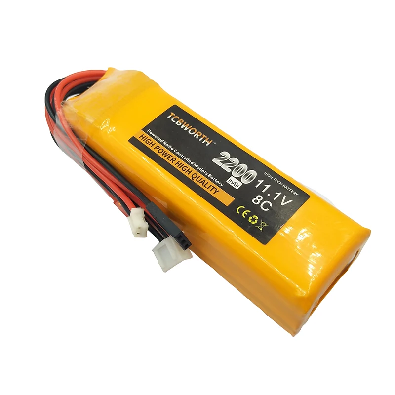 RC Lipo batteria 2S 3S 7.4V 11.1V 2200mAh 8C Max 16C JR JST FUBEBA Plug per RC Hubsan H501S trasmettitore ricevitore telecomando