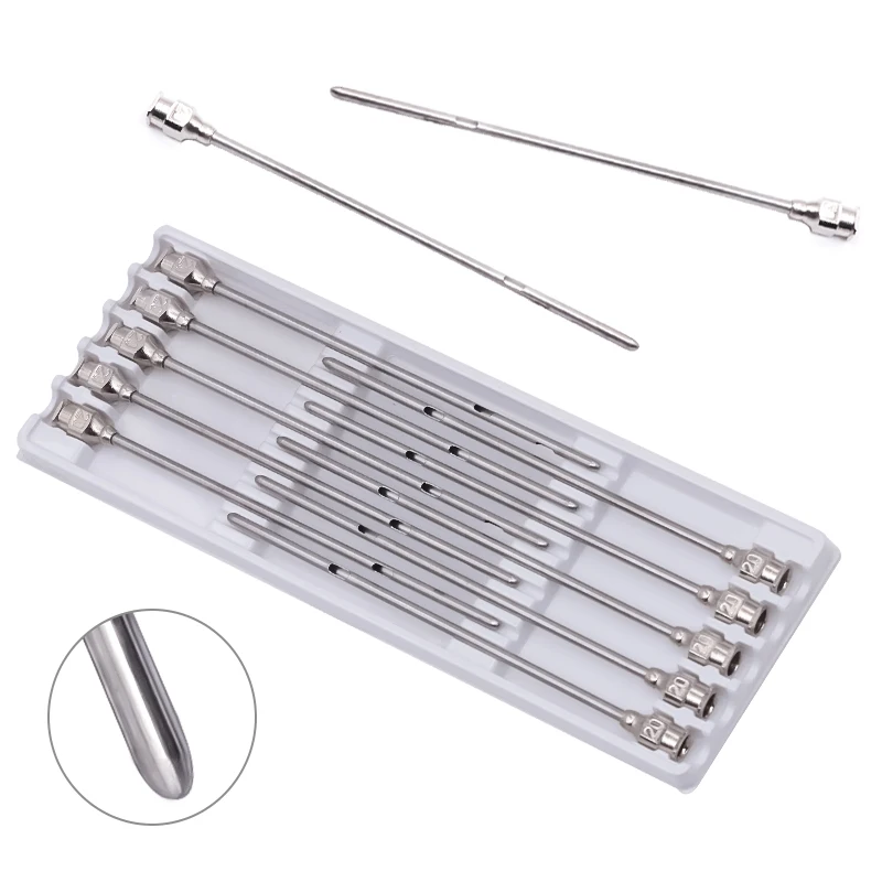 10 pcs/ set Milk cows pass through the needle devices milk through breast milk needle tool stainless steel Cow milk needle