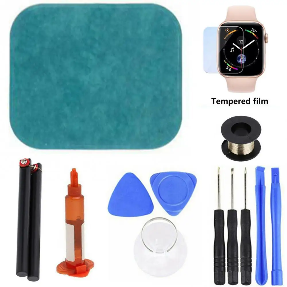 Screen repair kit for Apple Watch Series 2/3/4/5/6 38mm 42mm 40mm 44mm front UV glue screen repair kit glass replacement kit