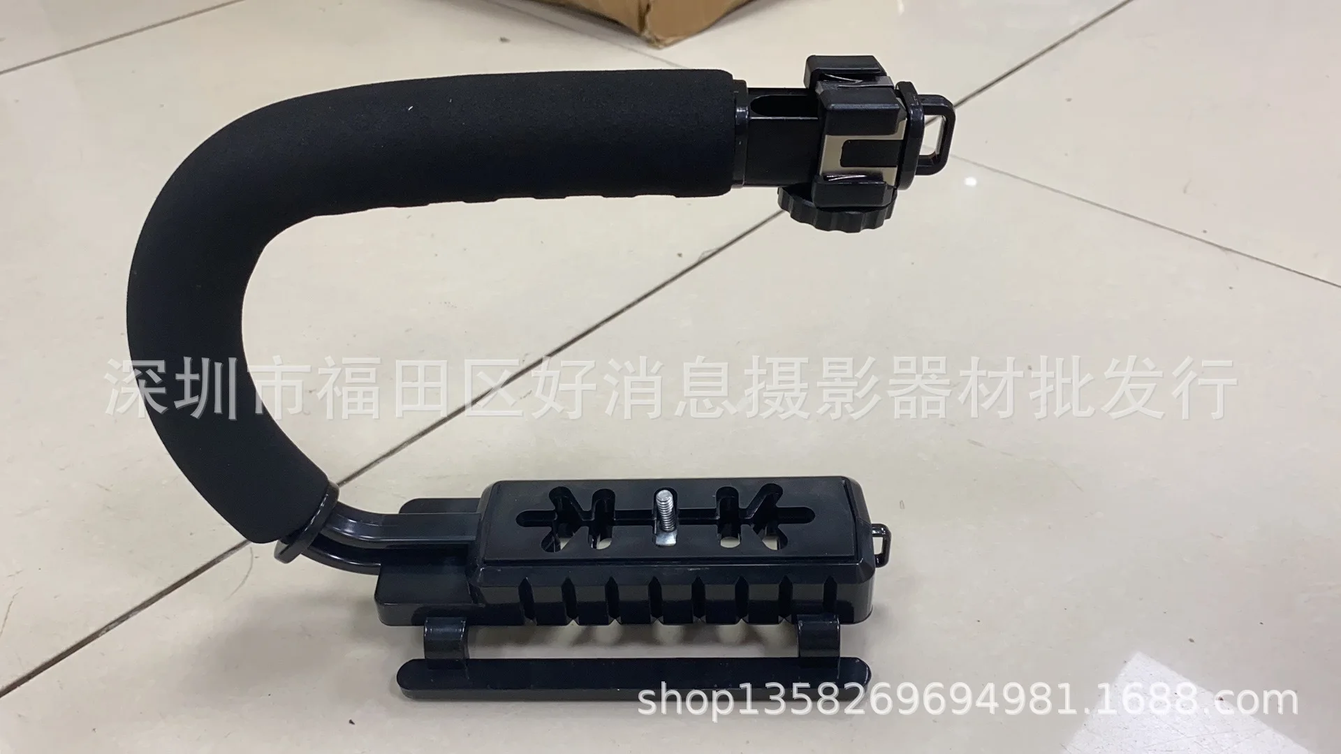 Đĩa Đơn/3 Đầu Giày Nóng Khung Chữ C Cầm Tay LED Giá Đỡ Đèn Flash Hình Chữ U DV Cầm Tay hình Chữ C Chân Đế Cầm Tay Ổn Định