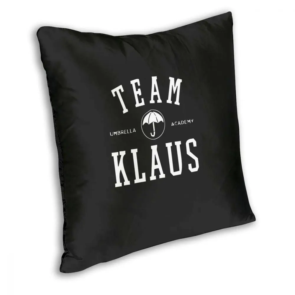 Team Klaus The Umbrella Academy Square Pillow Case Polyester Decorative Pillow Awesome Cushion Covers